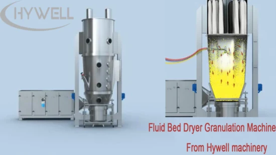 Fluide GMP série FL/granulateur à lit fluidisé/granulateur/machine pharmaceutique