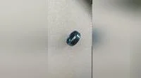 Aspirateur à anneau en acier titane brossé mat de 8 mm