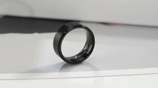 Bague de mariage en titane pur pour hommes, bijoux à la mode, bande en titane noir IP, Tr2025